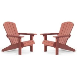 Keter Troy Adirondack Tuinstoel - 2 Stuks - 85x80x96,5cm – Terracotta -VIDAXL Winkel 19243acc299b49adbb4efb4d1d435a5e