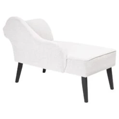 BIARRITZ - Chaise Longue - Wit - Rechtszijdig - Polyester -VIDAXL Winkel 1944799638bc4bf5bea96dc1300da0d8