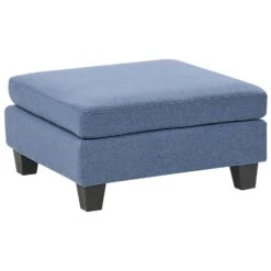 UNSTAD - Hocker - Blauw - Polyester -VIDAXL Winkel 195ab8f8481c4a8a8d75d0be6fd6fe57
