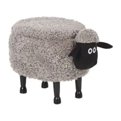 SHEEP - Hocker - Grijs - Polyester