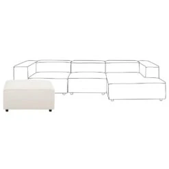 APRICA - Ottomaan - Wit - Bouclé -VIDAXL Winkel 197d1f039dc046848fae81d802a8219f