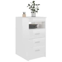 VidaXL Bureau 140x50x76 Cm Spaanplaat Hoogglans Wit -VIDAXL Winkel 19f641540bbc4d3ba9fe8d69eeb1bd9a