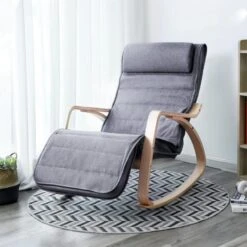Parya Home Fauteuil Schommelstoel Grijs -VIDAXL Winkel 1a1dfe2ab6124e22a36b14482791ff9c