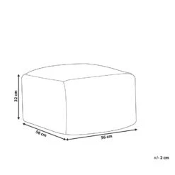 KNIDOS - Poef - Wit - 56 Cm - Wol -VIDAXL Winkel 1a39fe4a155845438f00411bb14ae9b2