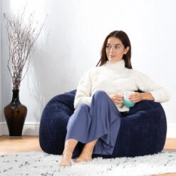 Icon Zitzak Kingston - Corduroy Zitzak Volwassenen - Marineblauw 9 Icon Zitzak Kingston - Corduroy Zitzak Volwassenen - Marineblauw -VIDAXL Winkel 1aa080ef917144dba2882eebdacf0052