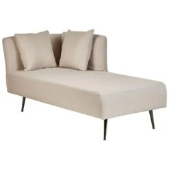 RIOM - Chaise Longue - Beige - Linkszijdig - Stof -VIDAXL Winkel 1b0aebc1efb14cc5bbe2cc8ca14f2b84
