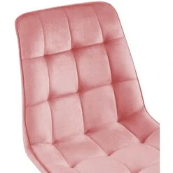 CLP Eetkamerstoel Gifford Mat Zwart Frame - Fluweel - Roze -VIDAXL Winkel 1b11f00c7487453caa99d09fc36e8cfc