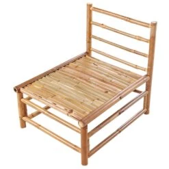 CERRETO - Loungeset 5-zits Met Salontafel - Taupe - Bamboehout -VIDAXL Winkel 1ba04191685e43b4b5e6e1b419d82195 1