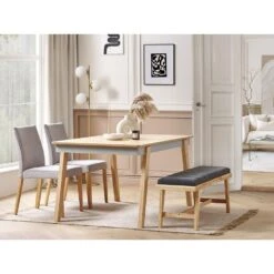 Beliani Hocker PHOLA - Lichte Houtkleur Polyester 5 Beliani Hocker PHOLA - Lichte Houtkleur Polyester -VIDAXL Winkel 1c5d3ad1bf6b4c18a5d1b2083410cfa9