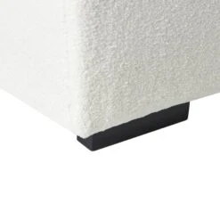 LUNGO - Ottomaan - Wit - Bouclé -VIDAXL Winkel 1c6f8ac157364a9c9f47dbf2f63b700a