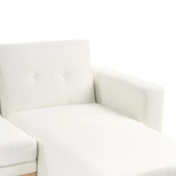 KAARINA - Hoekbank - Wit - Linkszijdig - Polyester -VIDAXL Winkel 1c848f32208842bd8f3318b6340f9331