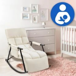 CLP Schommelstoel Cathy Stof - Creme -VIDAXL Winkel 1c854f78a09f405a8053f649905e5f37