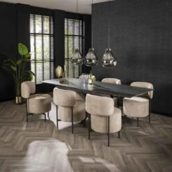 Hoyz Collection - Stoel Cocktail Draaibaar - Boucle Zandkleur - Set Van 2 -VIDAXL Winkel 1da7a45aa20f4695a0469ee2107bc303