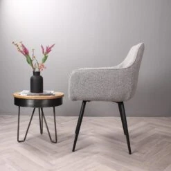 DS4U - Ravi 3.0 Eetkamerstoel Boucle - Grijs -VIDAXL Winkel 1e2859a0440a45309228f136ba7e54f0