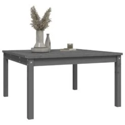 VidaXL - Loungetafel - Grijs - Massief Grenenhout - 82,5x82,5x45 Cm -VIDAXL Winkel 1e3c0cce61fd4f32ae2d5126e2c1b1d3