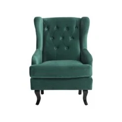 Beliani Oorfauteuil ALTA - Groen Fluweel 7 Beliani Oorfauteuil ALTA - Groen Fluweel -VIDAXL Winkel 1ed183b836fd47ddb03cdb57aa36e734
