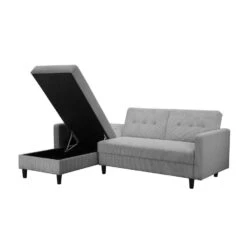 Hartford II - 3-zits Hoekslaapbank In Grijs Stof -VIDAXL Winkel 1ef95800ce8e4712870a4bcd89b61807