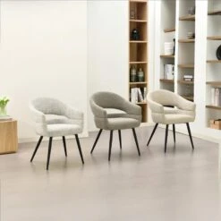 Eetkamerstoel Taupe Stof - Zithoogte 51cm - Megan - Set Van 2 -VIDAXL Winkel 1f4d585abbc648a2909f06ff6eadf2f7