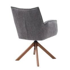 Eetkamerstoel Antraciet/Eikenhout - 59x65x86cm - Marilla - Set Van 2 -VIDAXL Winkel 1f516d0c38a149af8633b8f4c117e044