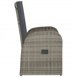 VidaXL Tuinstoelen 2 St Verstelbaar Met Kussens Poly Rattan Grijs -VIDAXL Winkel 1f8ea25a8d274eccb08e6245b96ad2ea