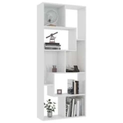 VidaXL Boekenkast 67x24x161 Cm Spaanplaat Hoogglans Wit -VIDAXL Winkel 1fe11836066c4686b50b5fb65e4d1f22