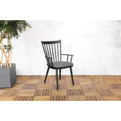 Sens-Line - Amsterdam Tuinstoel Zwart - Aluminium - Set Van 2 -VIDAXL Winkel 201ec57c794649199928b987153f7888