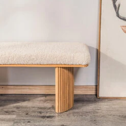 Bank Van Massief Hout En Witte Lussen -VIDAXL Winkel 2022a635cb3c42498377048bdfaf6fcd