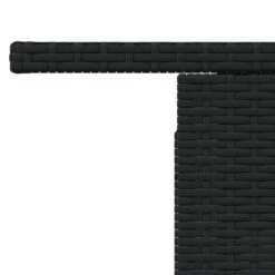 VidaXL - Tuintafel - Zwart - Poly Rattan En Acaciahout - 100x55x73 Cm -VIDAXL Winkel 20956ac940144e6796896e295fbbb56e