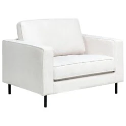 SAVALEN - Fauteuil - Off-white - Stof -VIDAXL Winkel 20aa576acabc4ae1a5c3aeb9d648e13e