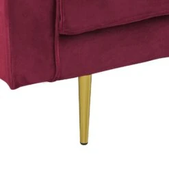 MIRAMAS - Chaise Longue - Rood - Linkerzijde - Fluweel -VIDAXL Winkel 20c23668325b4f22b4af966938626af8