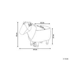 Beliani Dierenhocker HORSE - Bruin Kunstleer -VIDAXL Winkel 20c244e4fde741d4ba20c01969ca3f55