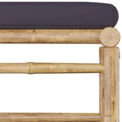 VidaXL - Tuinset - Grijs - Bamboe - 3 Stuks - Met Kussens -VIDAXL Winkel 21638819105549ce911557c2a348e5b3