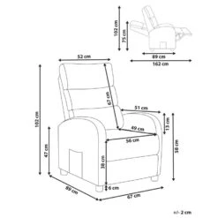 OTUS - Relaxfauteuil - Taupe - Polyester -VIDAXL Winkel 21edf1a8b5a044d5950d2e54293c4c8d