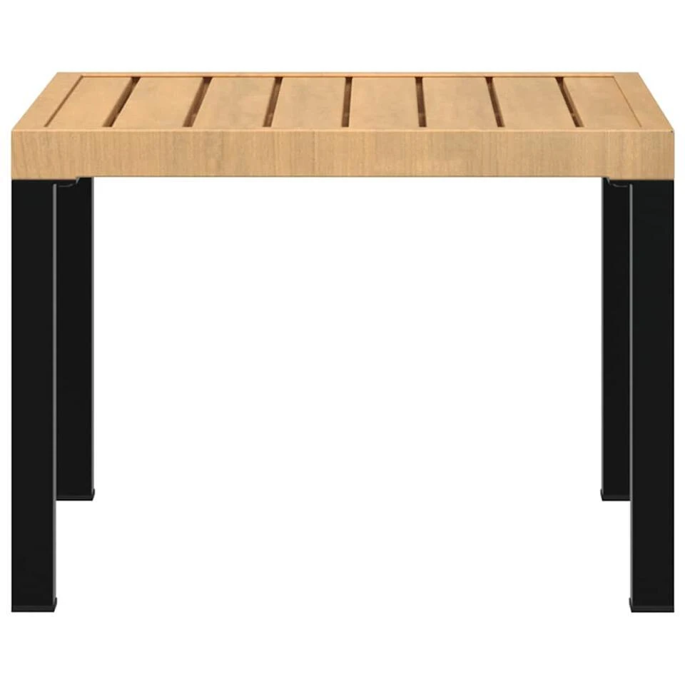 VidaXL - Tuinsalontafel - Zwart - Gepoedercoat Staal - 55x55x39,5 Cm 4 VidaXL - Tuinsalontafel - Zwart - Gepoedercoat Staal - 55x55x39,5 Cm - Afbeelding 4
