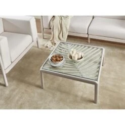 FERRETTI - Salontafel - Lichtbeige - 69 X 69 Cm - Synthetisch -VIDAXL Winkel 2257d9e3a781476db9939d299e8d335c