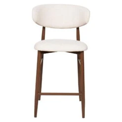 Barstoel - Beige Stof - Zithoogte 65cm - 55x52x94cm - Alexia - Set Van 2 -VIDAXL Winkel 226944fe98be4244a73d39845c2501b8