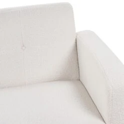 FLORLI - Slaapbank 3-zits - Wit - Bouclé -VIDAXL Winkel 22e07964286549818c6d4eb69c4fa87b