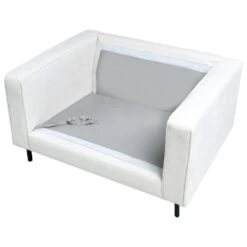 SAVALEN - Fauteuil - Off-white - Stof -VIDAXL Winkel 230338e25fe94dcf8836838041af7993