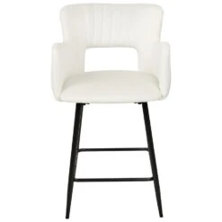 SANILAC - Barkruk Set Van 2 - Wit - Fluweel -VIDAXL Winkel 2346f015eab04f248430ca75dd65bd6d