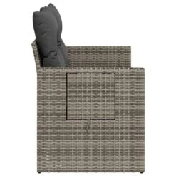VidaXL - Tuinbank 2-zits - Grijs - Poly Rattan - Met Kussens -VIDAXL Winkel 237a2c09c8a24aac97986414c2c83668