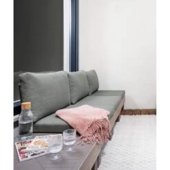 Keter Signature Elements 3-zits Loungebank - Met Groene Kussens - Cappuccino -VIDAXL Winkel 25abd396f3444376ac790a47e9e27276