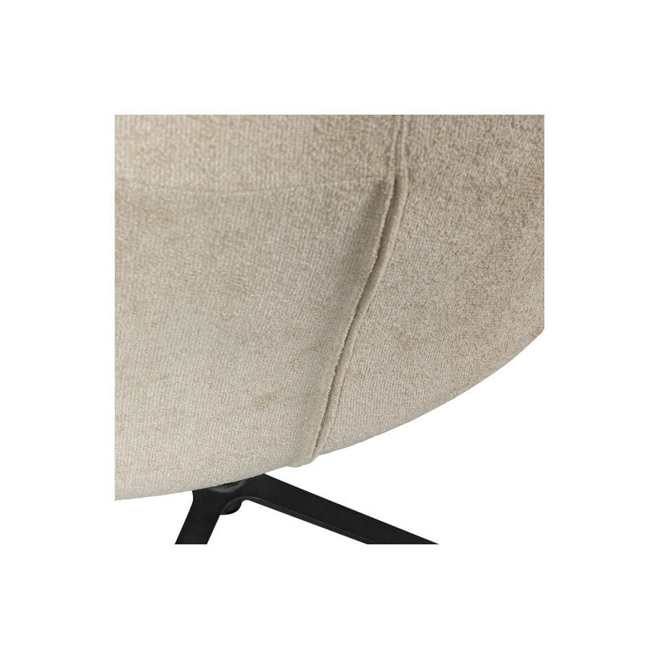 WOOOD Job Draaifauteuil - Bouclé - Zand - 101x70x85 8 WOOOD Job Draaifauteuil - Bouclé - Zand - 101x70x85 - Afbeelding 8