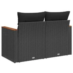 VidaXL Tuinbank 2-Zits – Zwart Polyrattan – 124x62x69 Cm – Weerbestendig Design 15 VidaXL Tuinbank 2-Zits – Zwart Polyrattan – 124x62x69 Cm – Weerbestendig Design -VIDAXL Winkel 26424937d7a24e79bfc98ae3b337aa3a