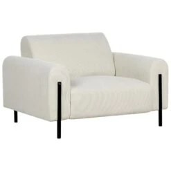 ASKIM - Fauteuil - Wit - Corduroy -VIDAXL Winkel 26d943c909bb4585b5aea50c9934c541