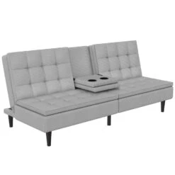 Maine - Slaapbank In Grijze Ribstof -VIDAXL Winkel 27130afa8b184009b4a9b1ed7d302cd2