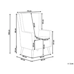 Beliani Oorfauteuil ONEIDA - Groen Fluweel -VIDAXL Winkel 2719461da80643cf89ffa5f3f9a9126d