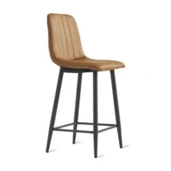 2x Barkruk Jax - Microleder Cognac (Set Van 2) -VIDAXL Winkel 271cfd1ba78f4ec1beddbc11f9a99b11