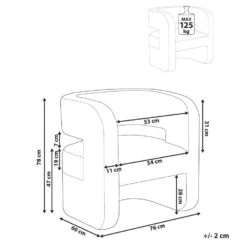 VIDSEL - Fauteuil - Beige - Chenille -VIDAXL Winkel 27600bd811f047629ebd2d32c04984f7