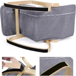 Parya Home Fauteuil Schommelstoel Grijs -VIDAXL Winkel 27c0539409f54facbca24f80afe3691d