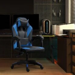 CLP Bureaustoel Orkney Zwart Frame - Kunststof - Zwart/blauw -VIDAXL Winkel 27d1afe1f2434e74948680ae81e02345